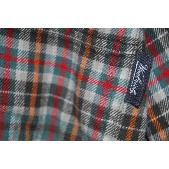 Woolrich men's Flannel button down short Plaid Men's 2XLT Tall - Picture 4 of 7